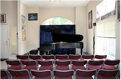 Studio transforms into a recital hall